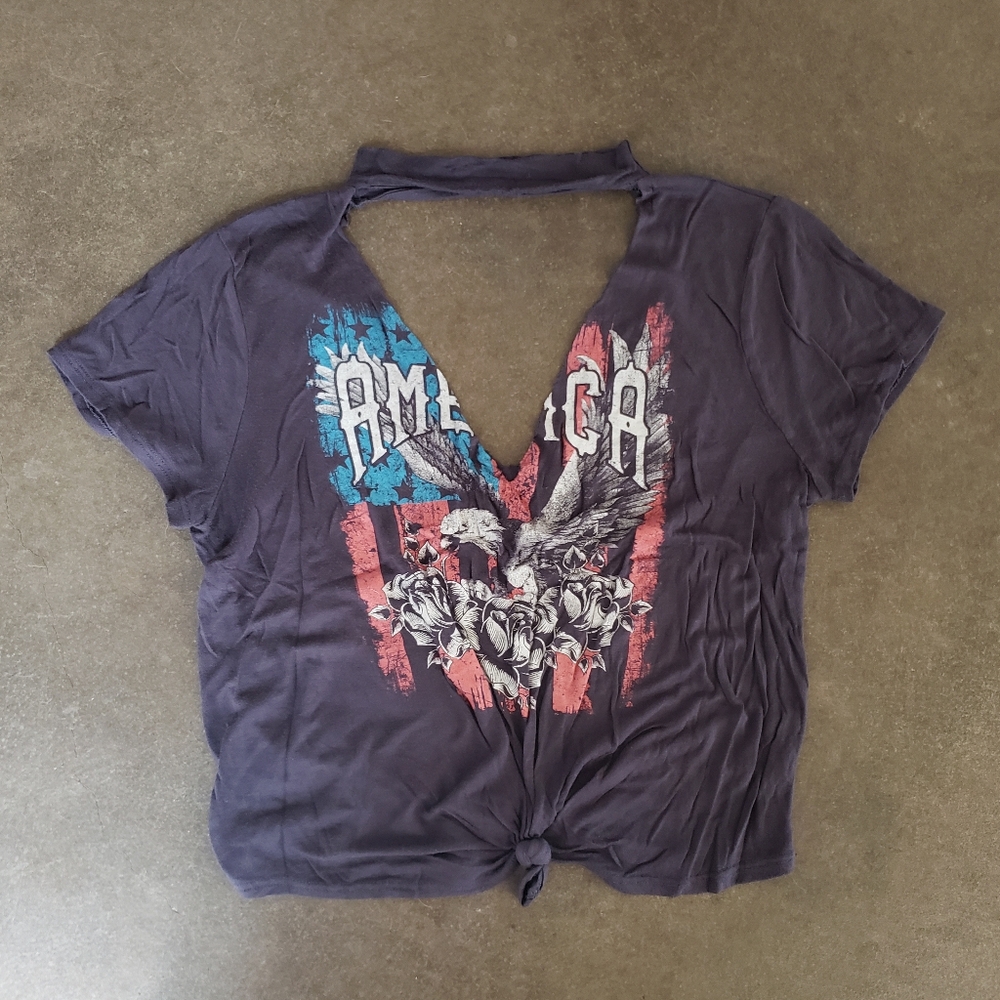 Violet | G MINI | America Cropped Short Sleeve